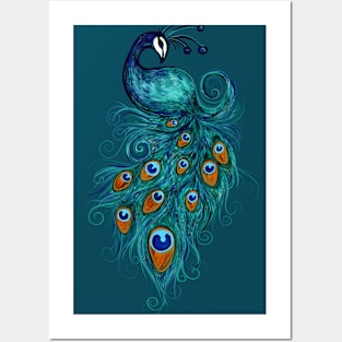 Peacock Posters and Art